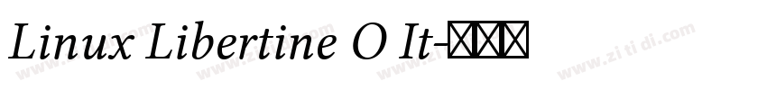 Linux Libertine O It字体转换